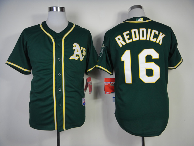 Men Oakland Athletics 16 Reddick Green MLB Jerseys